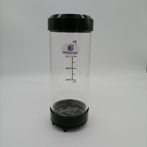 Botella de agua de vidrio de borosilicato de doble pared OEM 