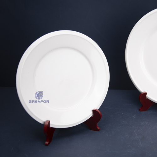vajilla de restaurante al por mayor plato de cerámica vajilla blanca de cerámica