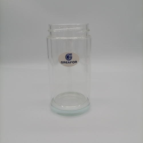 Botella de agua de vidrio con alto contenido de borosilicato Botellas de vidrio con infusor de té con logotipo personalizado