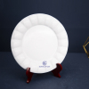 Platos de cerámica de porcelana para cena redondos de lujo con muestra gratuita OEM ODM de diseño de mármol de fábrica de China