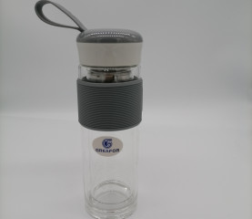 botella de té de vidrio de doble pared de alta calidad