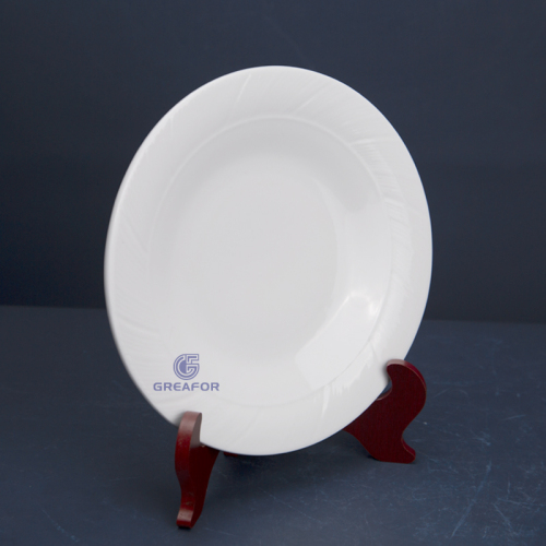 Nuevo juego de platos llanos al por mayor para restaurantes personalizados clásicos