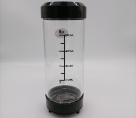 Botella de agua de vidrio de borosilicato de doble pared OEM 