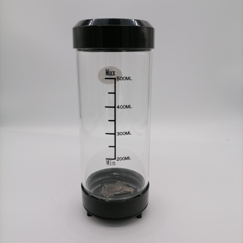Botella de agua de vidrio de borosilicato de doble pared OEM 