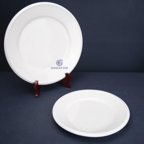 vajilla de restaurante al por mayor plato de cerámica vajilla blanca de cerámica