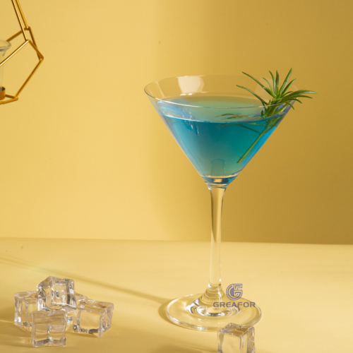 Cóctel Martini Tallo hueco Cristal Boda de lujo Vino tinto Tulipán Copa de champán