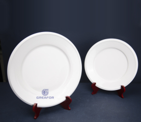 vajilla de restaurante al por mayor plato de cerámica vajilla blanca de cerámica